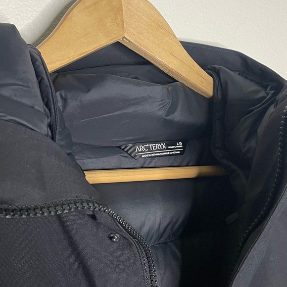 Arc’teryx Black Patera Parka Winter Jacket Goose Down GORE-TEX Womens Large‎ NEW - Picture 10 of 11